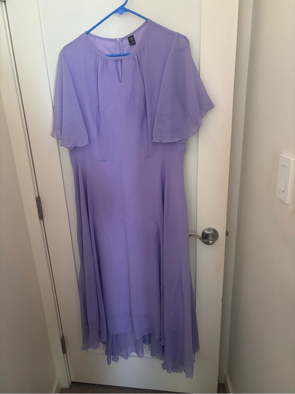 SHEIN Lilac High-Low Chiffon Dress